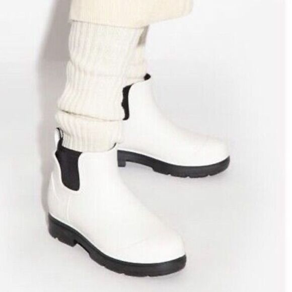 UGG Women's Droplet Rain Boots Size 11 White Waterproof Slip-On Casual - Picture 4 of 14